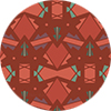 Red Geometric Pattern